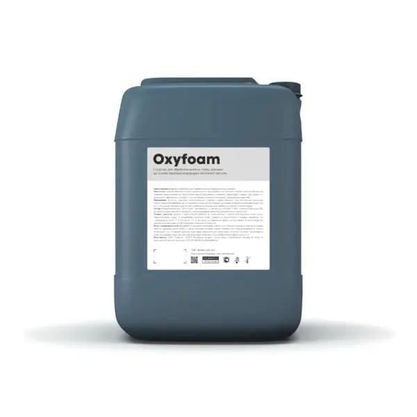 Средство до доения для вымени коров Oxyfoam на основе перекиси водорода. Мгновенная дезинфекция, экспресс-очистка и визуальный контроль качества обработки.